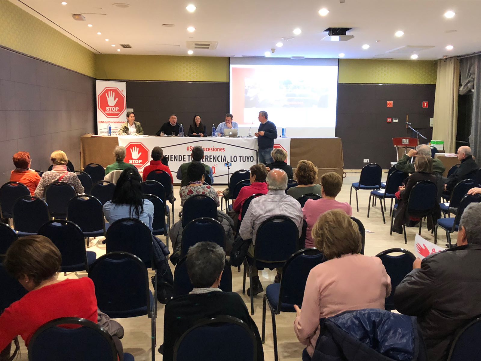 Acción ciudadana de Stop Sucesiones en febrero de 2018